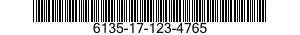 6135-17-123-4765 BATTERY,NONRECHARGEABLE 6135171234765 171234765