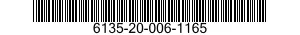 6135-20-006-1165 CELL,BATTERY 6135200061165 200061165