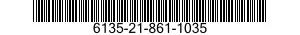 NSN 6135-21-861-1035 6135218611035 218611035 BATTERY,NONRECHARGEABLE