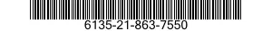 6135-21-863-7550 BATTERY,NONRECHARGEABLE 6135218637550 218637550