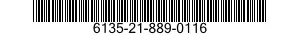 NSN 6135-21-889-0116 6135218890116 218890116 BATTERY,NONRECHARGEABLE