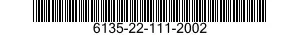 6135-22-111-2002 BATTERY,DRY 6135221112002 221112002