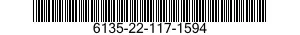 6135-22-117-1594 BATTERY,NONRECHARGEABLE 6135221171594 221171594