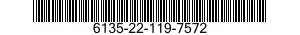 6135-22-119-7572 BATTERY,NONRECHARGEABLE 6135221197572 221197572