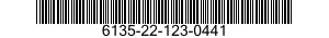 6135-22-123-0441 BATTERY ASSEMBLY 6135221230441 221230441