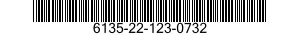 NSN 6135-22-123-0732 6135221230732 221230732 BATTERY,NONRECHARGEABLE