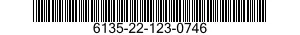 6135-22-123-0746 BATTERY,NONRECHARGEABLE 6135221230746 221230746