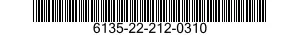 6135-22-212-0310 BATTERY,LITHIUM 6135222120310 222120310