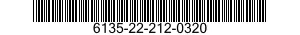 6135-22-212-0320 BATTERY,LITHIUM 6135222120320 222120320