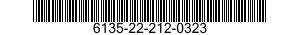 6135-22-212-0323 BATTERY,ALKALI-MAN 6135222120323 222120323