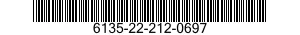 6135-22-212-0697 BATTERY,LITHIUM 6135222120697 222120697