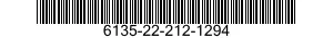 6135-22-212-1294 BATTERY ASSEMBLY 6135222121294 222121294