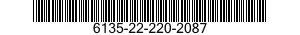 6135-22-220-2087 BATTERY,DRY 6135222202087 222202087