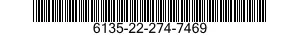 6135-22-274-7469 BATTERY,NONRECHARGEABLE 6135222747469 222747469