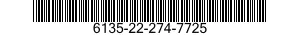 NSN 6135-22-274-7725 6135222747725 222747725 BATTERY,NONRECHARGEABLE