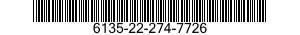 NSN 6135-22-274-7726 6135222747726 222747726 BATTERY,NONRECHARGEABLE
