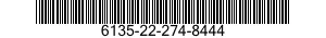 NSN 6135-22-274-8444 6135222748444 222748444 BATTERI