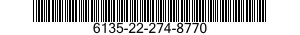 6135-22-274-8770 BATTERY,NONRECHARGEABLE 6135222748770 222748770