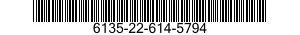 6135-22-614-5794 BATTERY,NONRECHARGEABLE 6135226145794 226145794