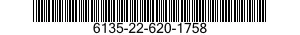 6135-22-620-1758 BATTERY,NONRECHARGEABLE 6135226201758 226201758