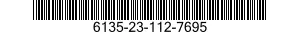 6135-23-112-7695 BATTERY NON RECHARG 6135231127695 231127695