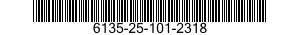 6135-25-101-2318 BATTERY,NONRECHARGEABLE 6135251012318 251012318