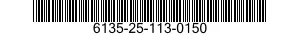 6135-25-113-0150 BATTERY MK 46 MOD O 6135251130150 251130150