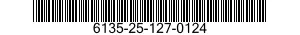 NSN 6135-25-127-0124 6135251270124 251270124 BATTERY,NONRECHARGE