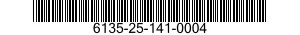 6135-25-141-0004 BATTERY,THERMAL 6135251410004 251410004