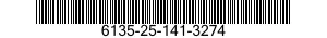 6135-25-141-3274 BATTERY,NONRECHARGE 6135251413274 251413274