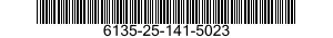 6135-25-141-5023 BATTERY,NONRECHARGEABLE 6135251415023 251415023