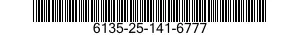 6135-25-141-6777 BATTERY,NONRECHARGE 6135251416777 251416777