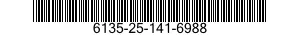 6135-25-141-6988 BATTERY,NONRECHARGE 6135251416988 251416988