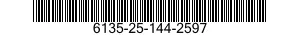 6135-25-144-2597 BATTERY PACK LIT 6135251442597 251442597