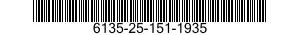 6135-25-151-1935 BATTERY,NONRECHARGEABLE 6135251511935 251511935