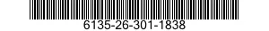 6135-26-301-1838 CELL,BATTERY 6135263011838 263011838