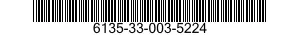 6135-33-003-5224 BATTERY,NONRECHARGEABLE 6135330035224 330035224