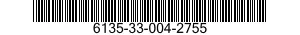 NSN 6135-33-004-2755 6135330042755 330042755 BATTERY,NONRECHARGEABLE