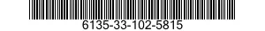 6135-33-102-5815 BATTERY,NONRECHARGEABLE 6135331025815 331025815