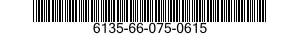 6135-66-075-0615 BATTERY,NONRECHARGEABLE 6135660750615 660750615