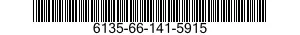 NSN 6135-66-141-5915 6135661415915 661415915 BATTERY,NONRECHARGEABLE