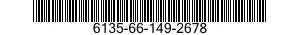 NSN 6135-66-149-2678 6135661492678 661492678 BATTERY,NONRECHARGEABLE