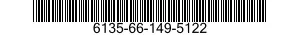 NSN 6135-66-149-5122 6135661495122 661495122 CELL,BATTERY