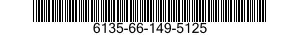 NSN 6135-66-149-5125 6135661495125 661495125 CELL,BATTERY