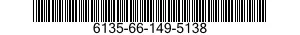 NSN 6135-66-149-5138 6135661495138 661495138 CELL,BATTERY