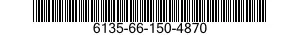 6135-66-150-4870 BATTERY,NONRECHARGEABLE 6135661504870 661504870