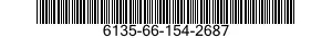 6135-66-154-2687 BATTERY,NONRECHARGEABLE 6135661542687 661542687