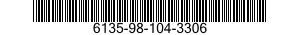 6135-98-104-3306 BATTERY,NONRECHARGEABLE 6135981043306 981043306