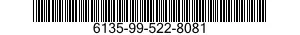 6135-99-522-8081 BATTERY,NONRECHARGEABLE 6135995228081 995228081