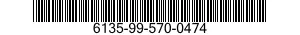 NSN 6135-99-570-0474 6135995700474 995700474 BATTERY,NONRECHARGEABLE